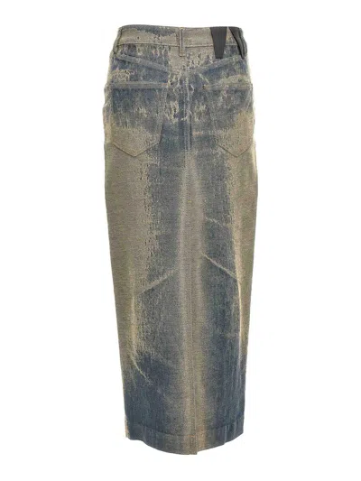 Darkpark Elasticated Denim Half-length Skirt