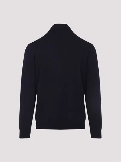 Etro Pegaso-embroidered High-neck Sweater In Black