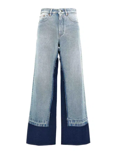 Mm6 Maison Margiela Mm6 By Maison Margiela Contrast Insert Jeans