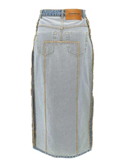 Vetements Reversible High-waisted Patch Pocket Skirt