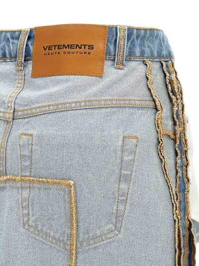 Vetements Reversible High-waisted Patch Pocket Skirt
