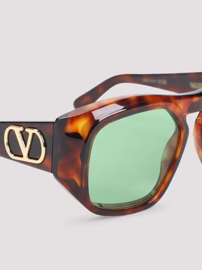 Valentino Garavani Oversized Tortoiseshell Frame Sunglasses
