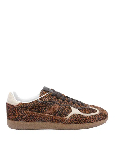 Alohas Womens Tb.490 Leopard-print Leather Low-top Trainers Soft Ta
