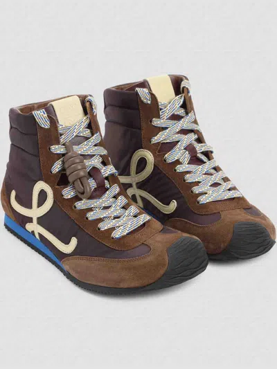 Loewe Ballet Runner 2.0 High-top Sneakers In Brown