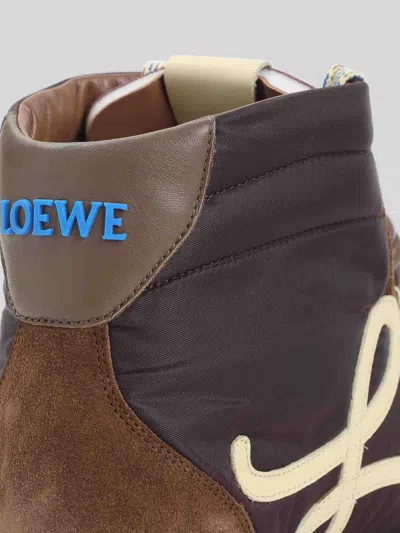 Loewe Ballet Runner 2.0 High-top Sneakers In Brown