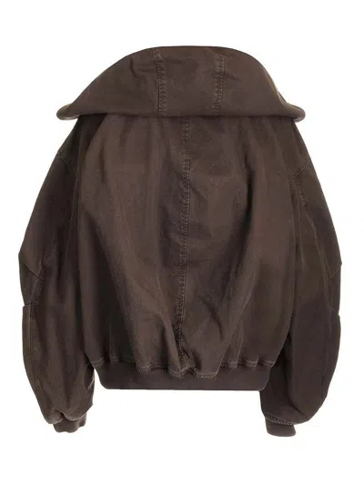Attico Cotton Gabardine Bomber Jacket