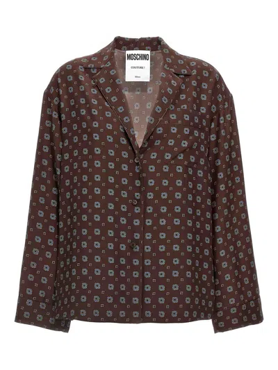 Moschino Couture Printed Silk Shirt