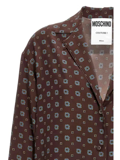 Moschino Couture Printed Silk Shirt