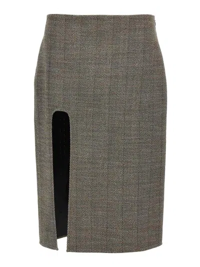 Stella Mccartney Slit Tweed Skirt