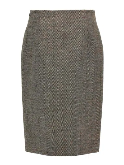 Stella Mccartney Slit Tweed Skirt