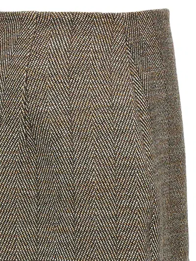 Stella Mccartney Slit Tweed Skirt