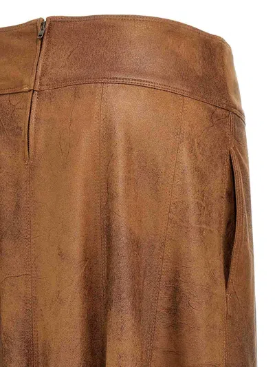 Isabel Marant "genevi" Skirt In Brown