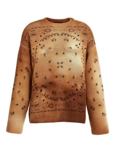 Alanui Hues Of The Desert Sweater In Brown