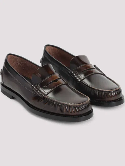 Tod's Gomma Patent Leather Penny Loafers