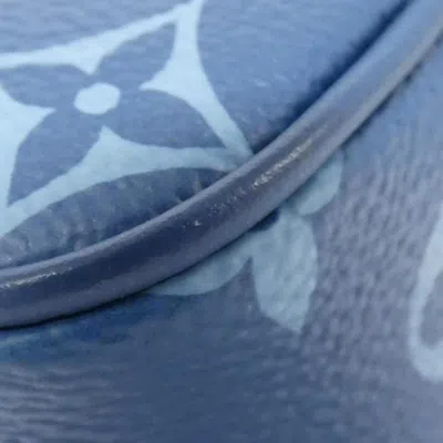Pre-owned Louis Vuitton Blue Coated Canvas Shoulder Bag ()