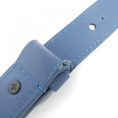 Pre-owned Louis Vuitton Blue Coated Canvas Shoulder Bag ()