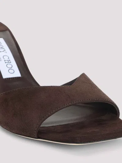 Jimmy Choo 70mm Skye Suede Heeled Sandals