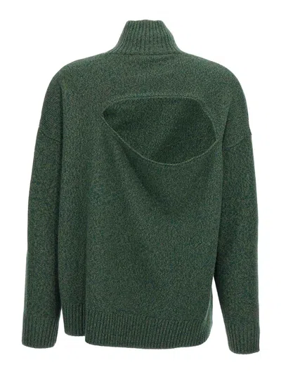 Victoria Beckham Cut-out Back Detail Knit Turtleneck