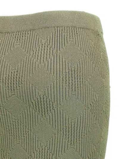 Balmain Openwork Knit Skirt