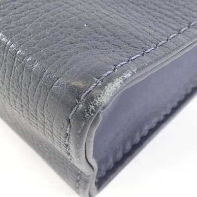 Pre-owned Louis Vuitton Blue Denim Leather Clutch Bag Handbag Pochette ()