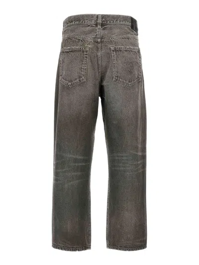 R13 Grey Cross Over Jeans