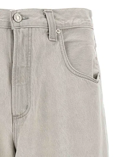 Agolde Trousers Regenerated Denim Belt Loops In Gray