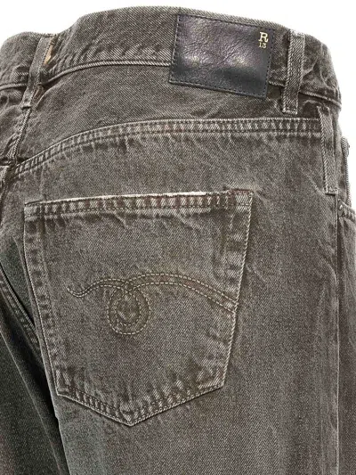 R13 Grey Cross Over Jeans