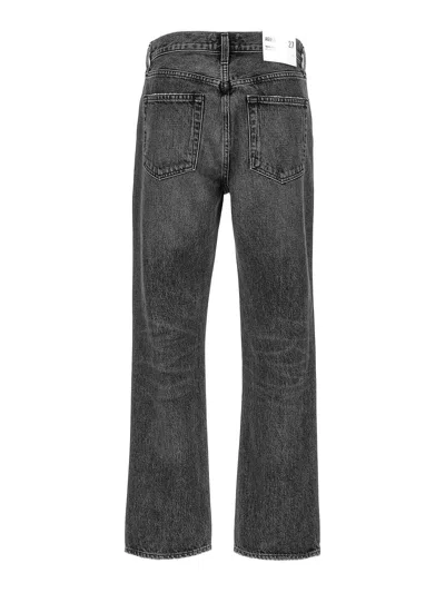 Agolde Straight Leg Cotton Denim Five-pocket Trousers