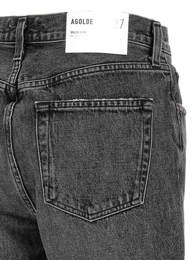 Agolde Straight Leg Cotton Denim Five-pocket Trousers