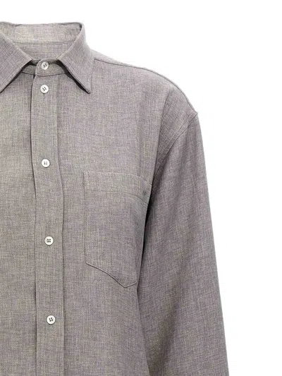 Darkpark 'anne' Shirt Chest Pocket Detail In Gray