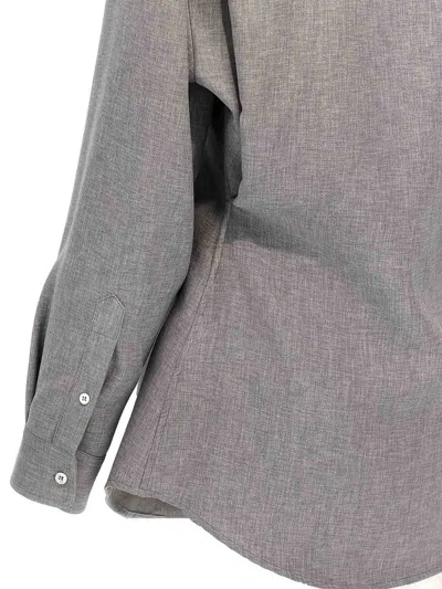 Darkpark 'anne' Shirt Chest Pocket Detail In Gray