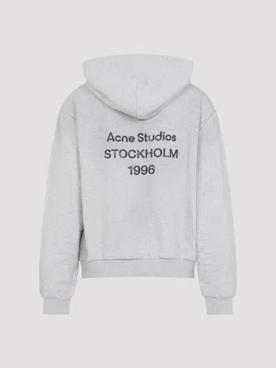 Acne Studios Melange Hoodie Logo Ci0159co R 92h In White