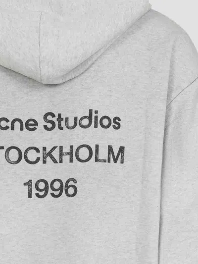 Acne Studios Melange Hoodie Logo Ci0159co R 92h In White