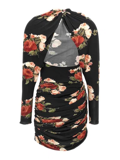 Magda Butrym '24' Draped Floral Mini Dress