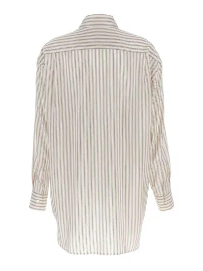 Etro Multicolor Logo Embroidery Striped Shirt