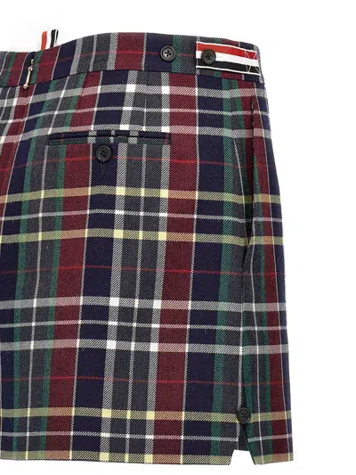 Thom Browne Wool Twill Mini Skirt In