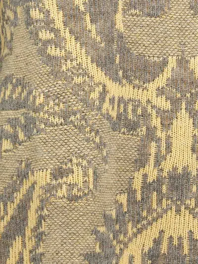 Etro 'paisley' Crew Neck Oversized Jacquard Sweater
