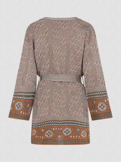 Valentino Viscose Cardigan In Neutral