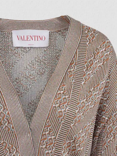 Valentino Viscose Cardigan In Neutral