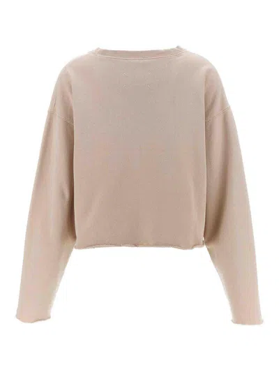 Maison Margiela Women Logo Embroidery Sweatshirt