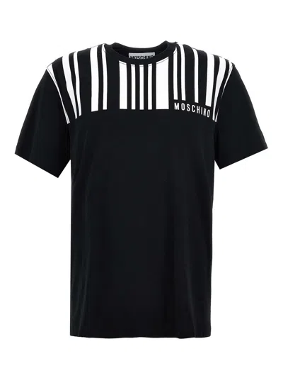 Moschino Barcode-print Cotton T-shirt In Multi