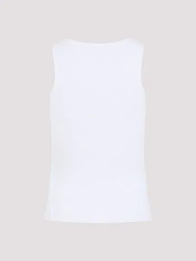 Balenciaga Ribbed Texture Sleeveless Tank Top