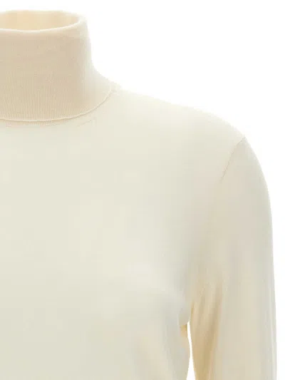 Tom Ford Silk Cashmere Turtleneck Sweater In Neutral