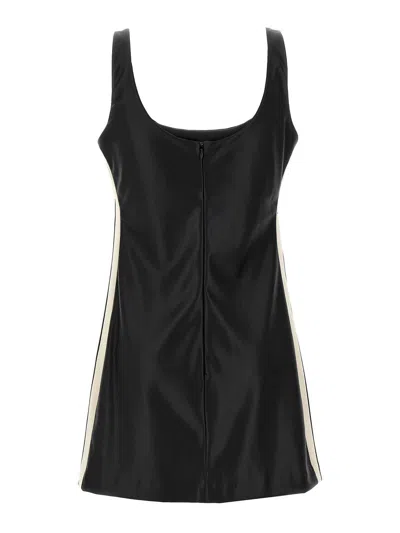 Palm Angels Leather Effect Track Dress