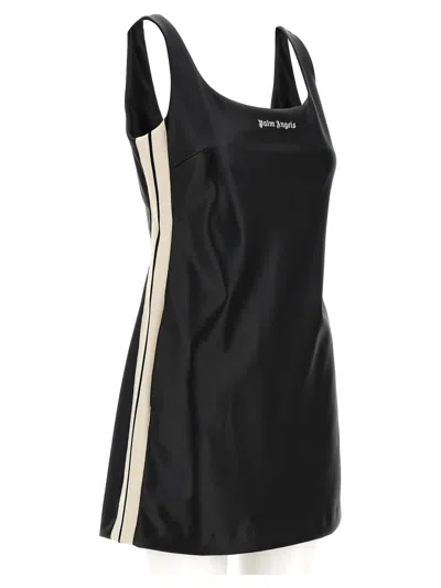 Palm Angels Leather Effect Track Dress