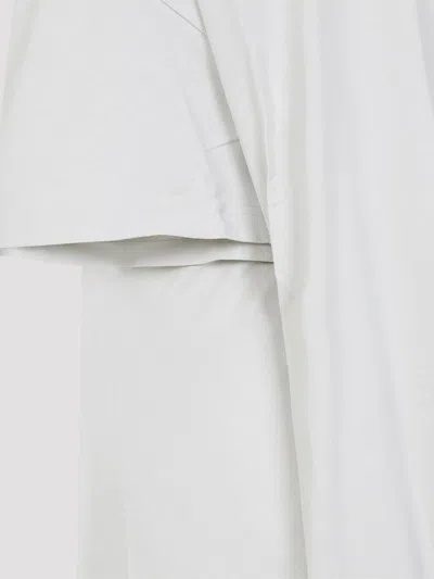 Balenciaga Semi Fitted Cotton T-shirt Dress In White