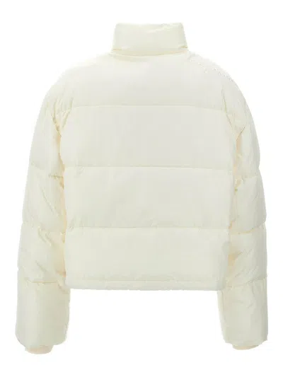 Courrèges Cropped High Collar Quilted Jacket