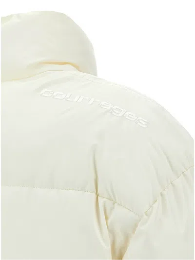 Courrèges Cropped High Collar Quilted Jacket