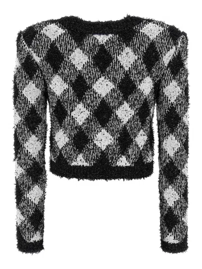 Balmain Vichy Tweed Short Jacket