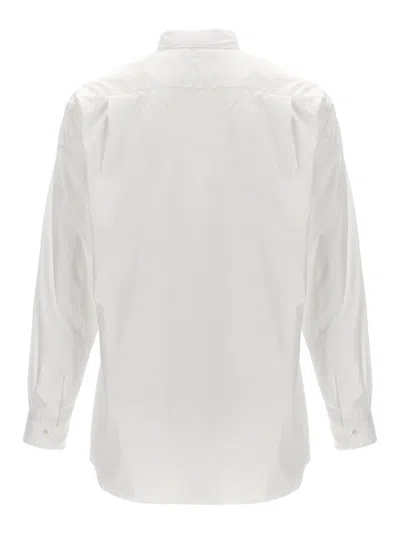 Comme Des Garçons Shirt Live Free Patch Long-sleeved Shirt In Yellow